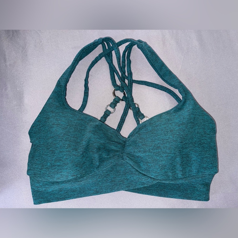 Bombshell Sportswear Angel Sports Bra in Teal